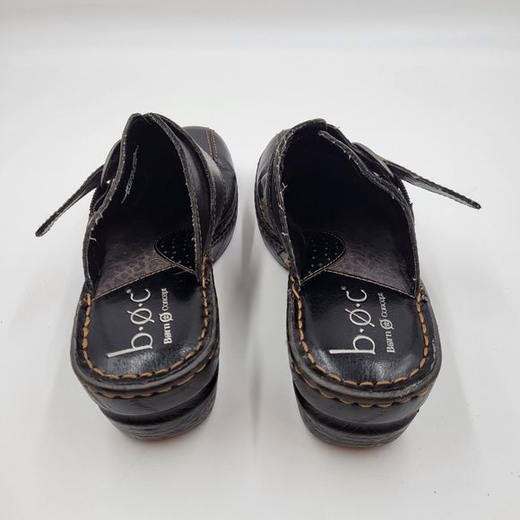 BOC Born Concept Shoes Womens 7 Burnett Loafer Slip On Black Leather Casual Low - Picture 4 of 9